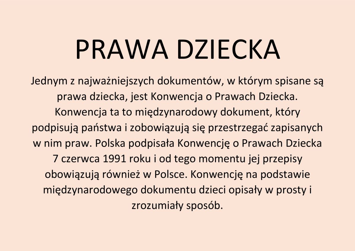 prawa dziecka cz0