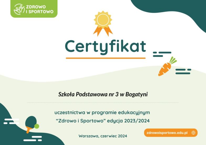 certyfikat